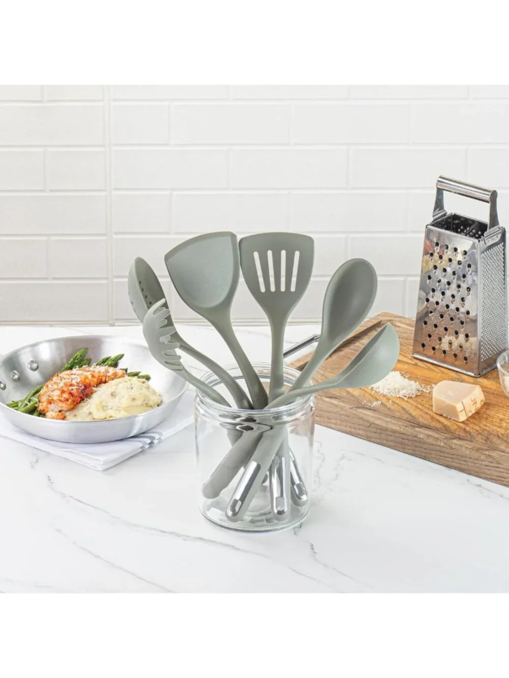 6-Piece Silicone Utensil Set - Non-Slip, Heat-Resistant Kitchen Tools, Durable